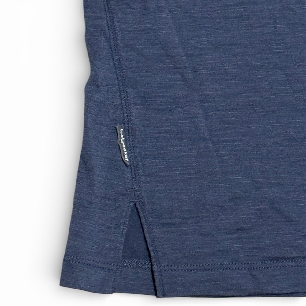 115 ICEBREAKER Men's 150 Merinofine Ace Short Sleeve Tee - Graphite Blue, Small - Picture 6 of 8